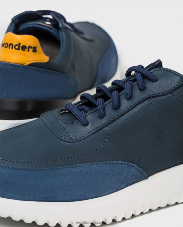 Wonders Deportivo noche/must de piel con cierre elástico calzado hombres 022RR452