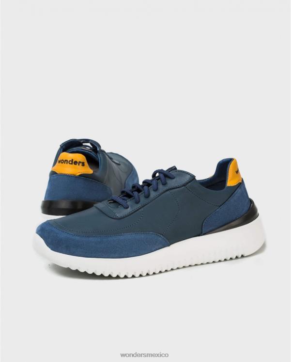 Wonders Deportivo noche/must de piel con cierre elástico calzado hombres 022RR452