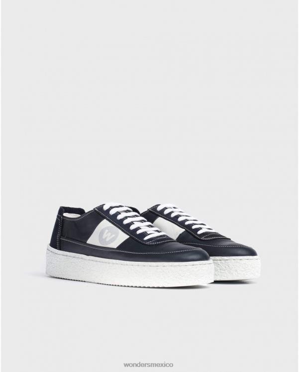 Wonders Sneaker piel marino con cordones calzado hombres 022RR353