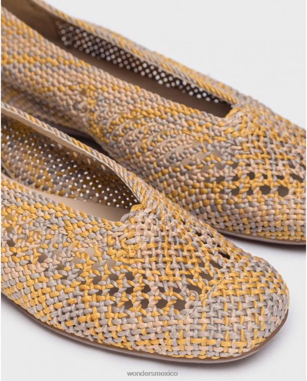 Wonders Mostaza amarillo bailarinas bruna calzado mujer 022RR147