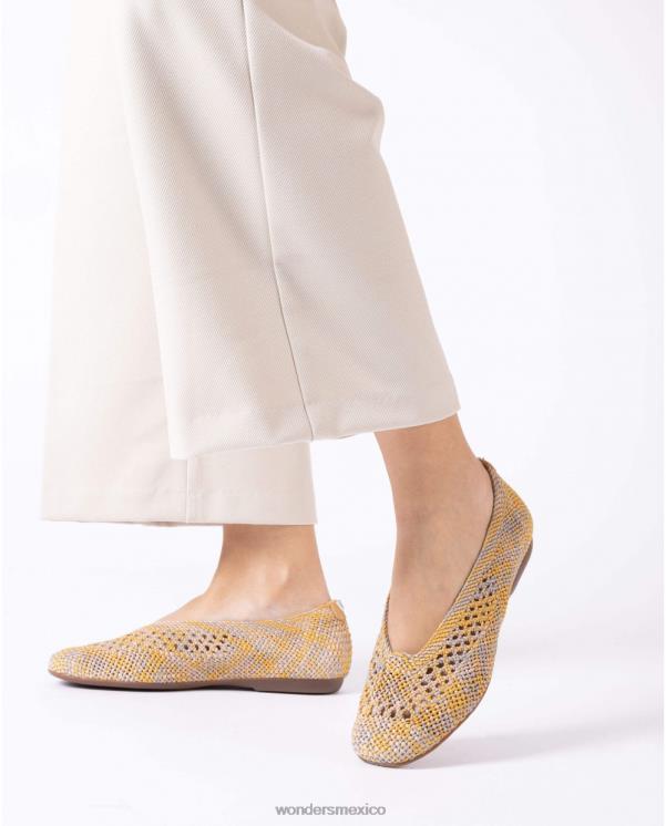 Wonders Mostaza amarillo bailarinas bruna calzado mujer 022RR147