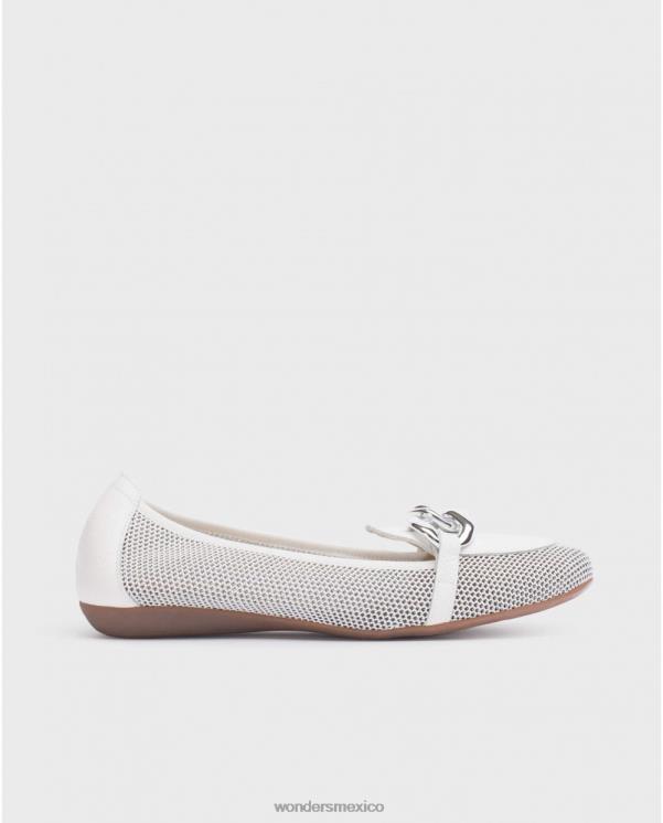 Wonders bailarina daisy blanco/blanco roto calzado mujer 022RR180
