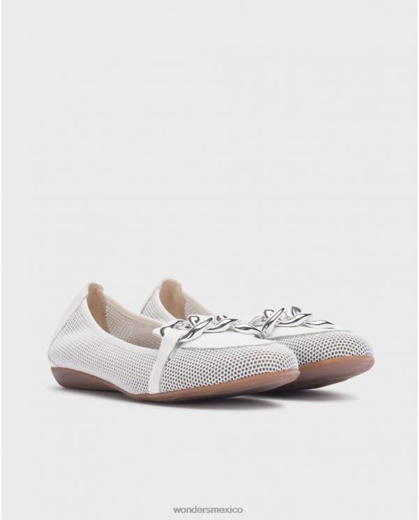 Wonders bailarina daisy blanco/blanco roto calzado mujer 022RR180
