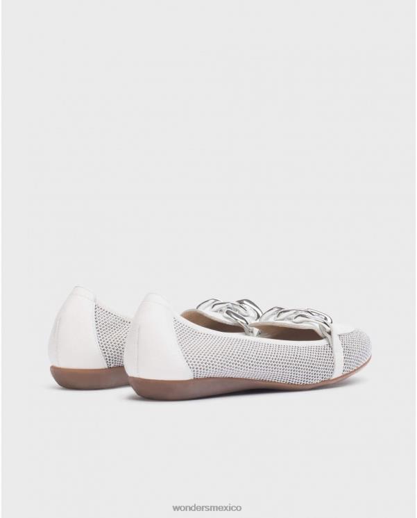 Wonders bailarina daisy blanco/blanco roto calzado mujer 022RR180