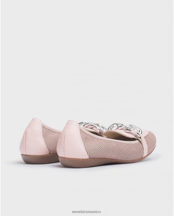 Wonders bailarina margarita rosa coral/rosa calzado mujer 022RR181