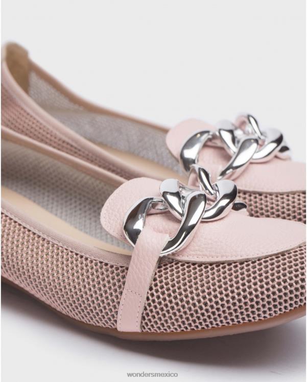 Wonders bailarina margarita rosa coral/rosa calzado mujer 022RR181