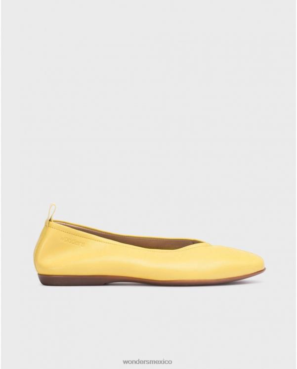 Wonders bailarina pepa amarilla lima calzado mujer 022RR324