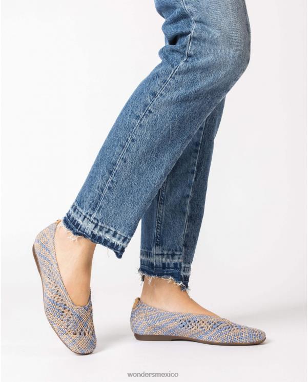 Wonders bailarinas bruna azul calzado mujer 022RR146