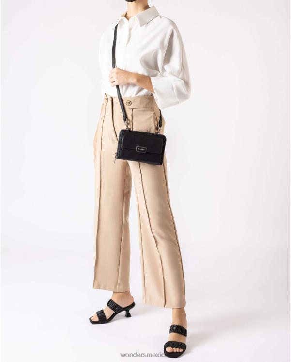 Wonders bolsa crossbody valor negro accesorio mujer 022RR390