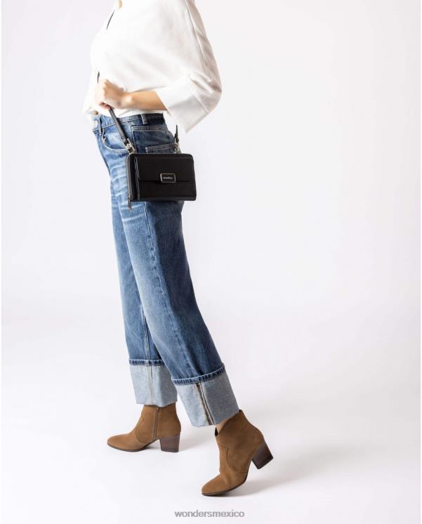 Wonders bolsa crossbody valor negro accesorio mujer 022RR390