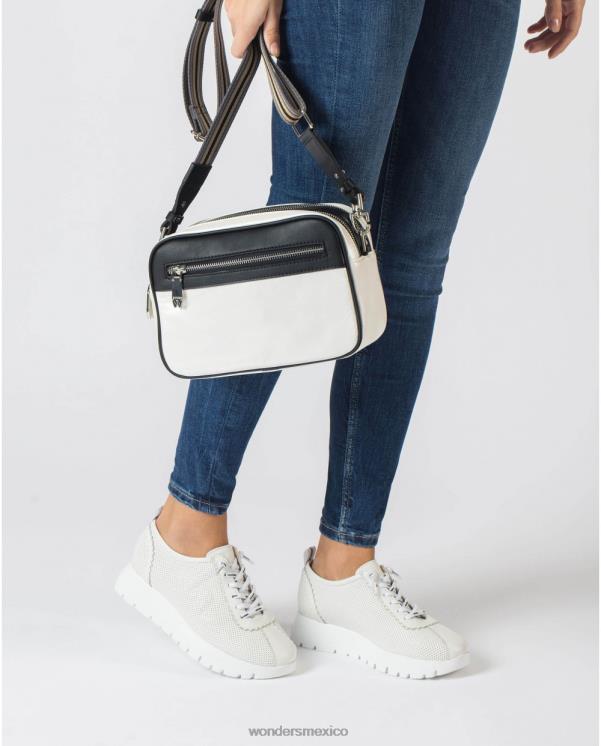 Wonders bolso lexi blanco roto/negro accesorio mujer 022RR365