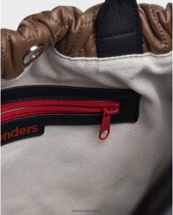 Wonders bolso lexi negro marron/neg accesorio mujer 022RR391