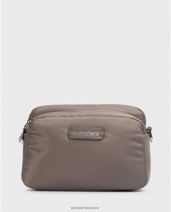 Wonders bolso lexi vison negro accesorio mujer 022RR395