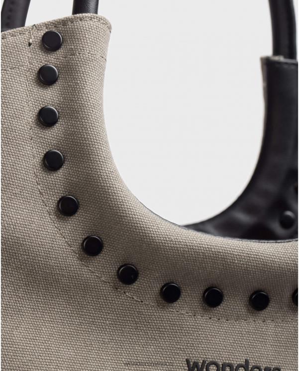 Wonders bolso taupe/negr marrón babby accesorio mujer 022RR372