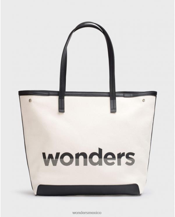Wonders crudo/negr bolso city beig accesorio mujer 022RR369