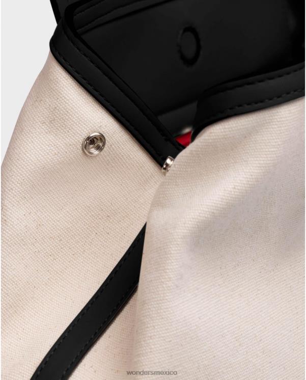 Wonders crudo/negr bolso city beig accesorio mujer 022RR369