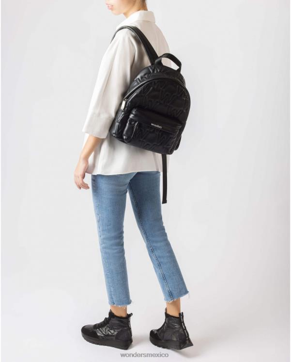 Wonders mochila escolar negra negra accesorio mujer 022RR396