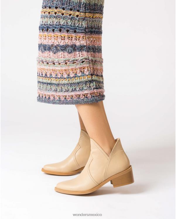 Wonders botín cava natural calzado mujer 022RR258