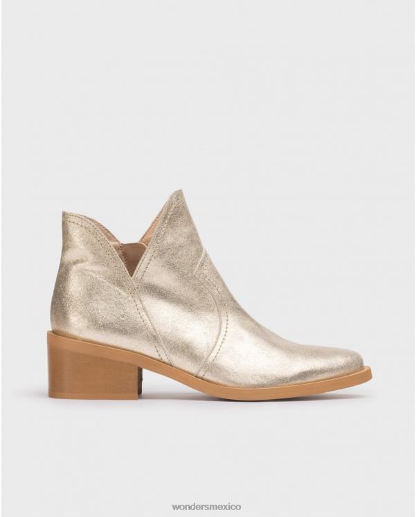 Wonders botín cava oro platino calzado mujer 022RR52