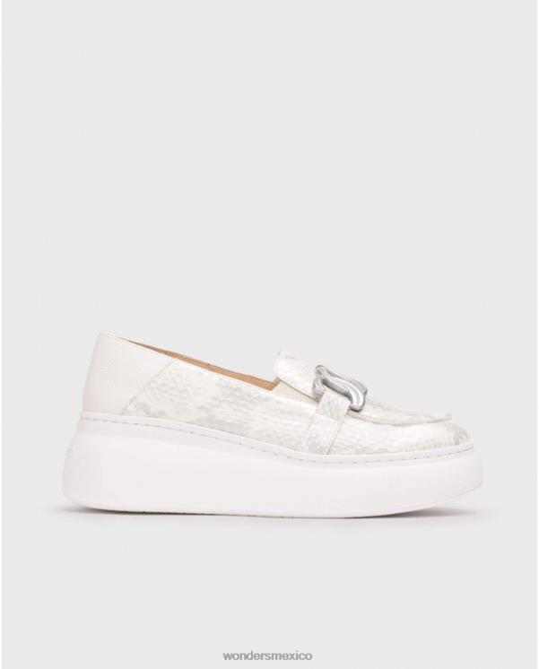 Wonders mocasín comienzo blanco roto calzado mujer 022RR199
