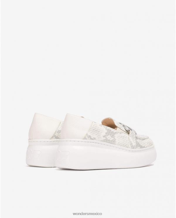 Wonders mocasín comienzo blanco roto calzado mujer 022RR199