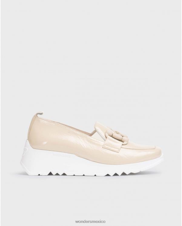 Wonders mocasín de baile beige natural calzado mujer 022RR160