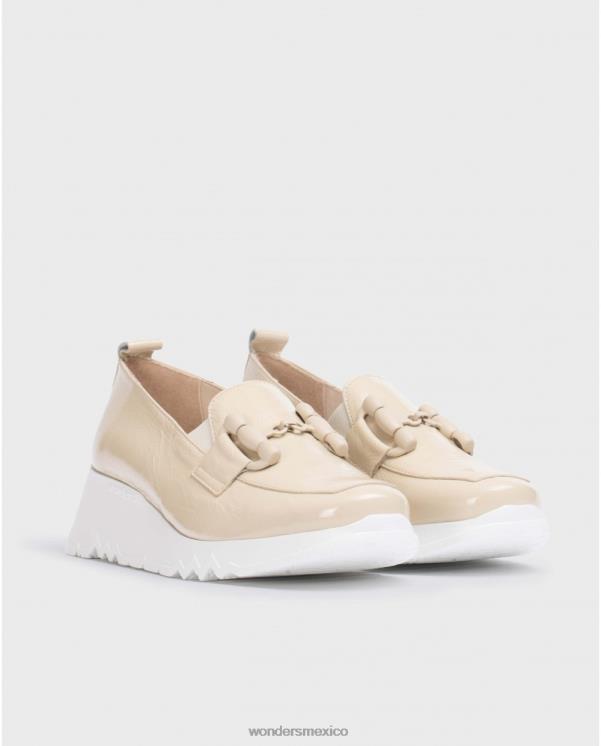 Wonders mocasín de baile beige natural calzado mujer 022RR160