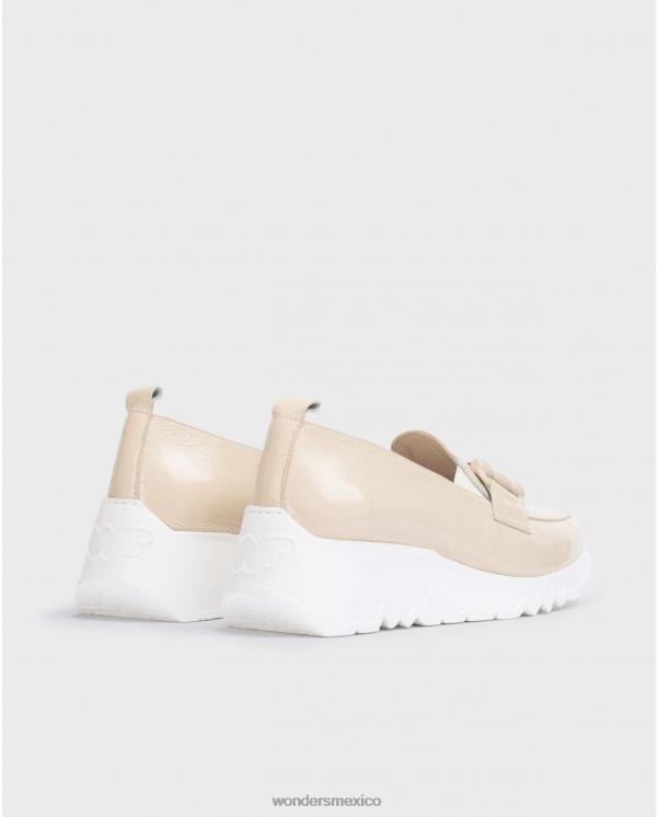Wonders mocasín de baile beige natural calzado mujer 022RR160