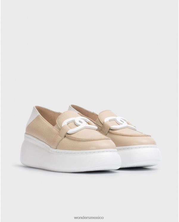 Wonders mocasín natural/de natural comienzo calzado mujer 022RR239