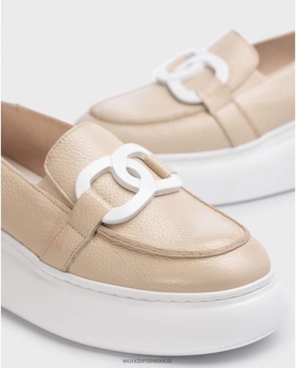 Wonders mocasín natural/de natural comienzo calzado mujer 022RR239