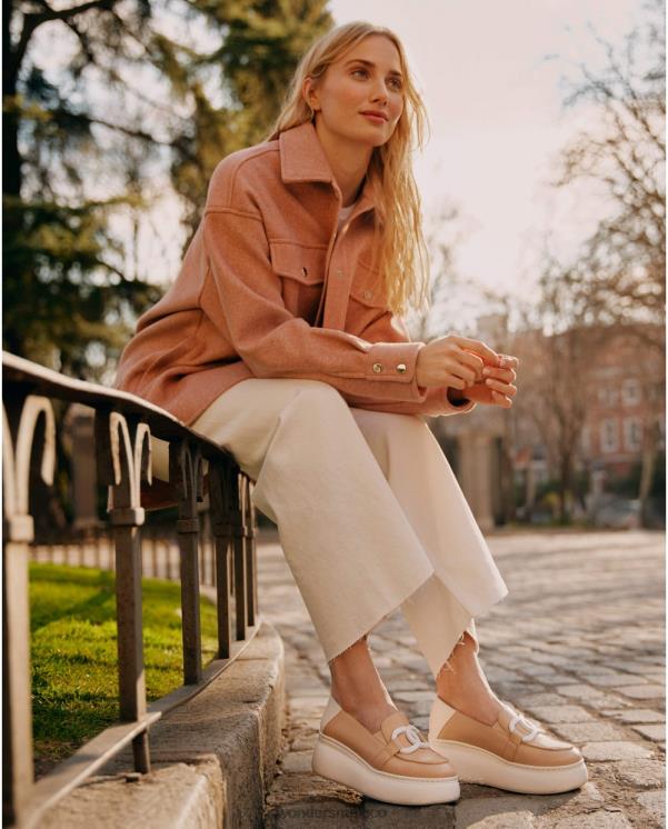 Wonders mocasín natural/de natural comienzo calzado mujer 022RR239