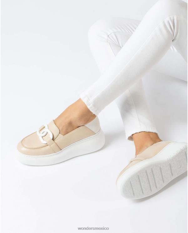 Wonders mocasín natural/de natural comienzo calzado mujer 022RR239