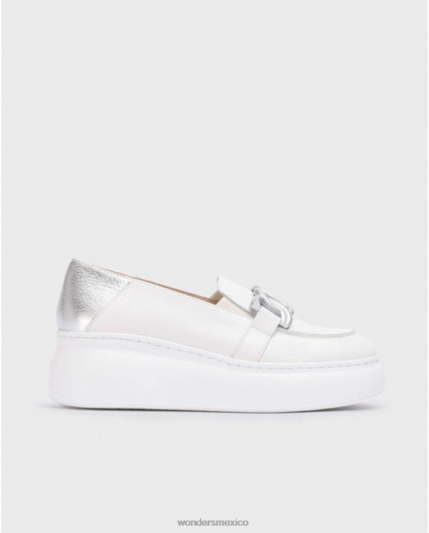 Wonders mocasín plata begin off/plata calzado mujer 022RR270