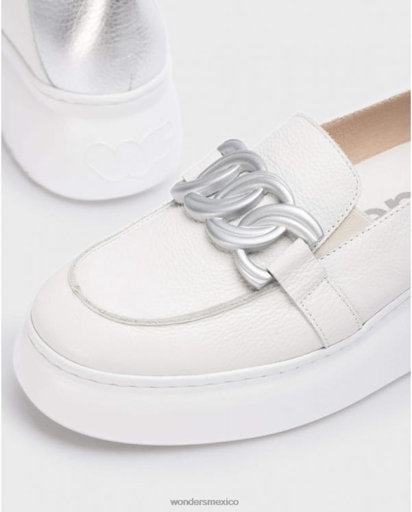 Wonders mocasín plata begin off/plata calzado mujer 022RR270