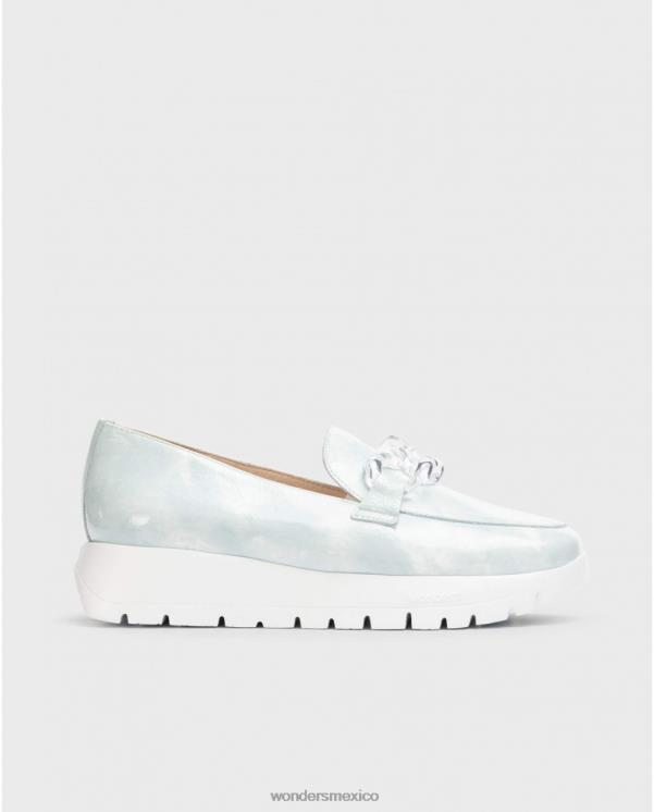 Wonders mocasín rosa azul aloe calzado mujer 022RR297