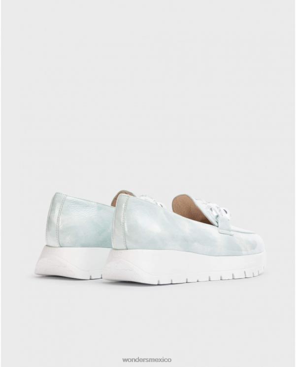 Wonders mocasín rosa azul aloe calzado mujer 022RR297