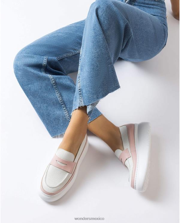 Wonders mocasín rosa/rosa roto nora calzado mujer 022RR241