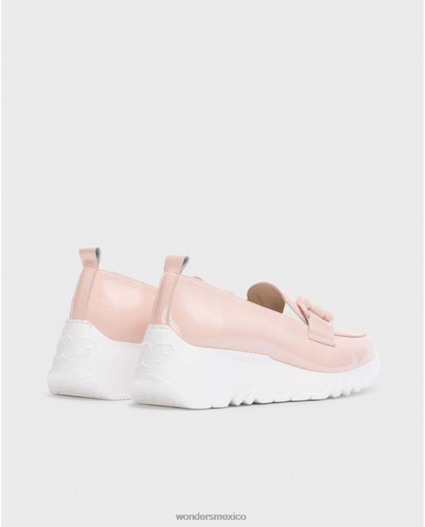 Wonders rosa mocasín de baile rosa calzado mujer 022RR161
