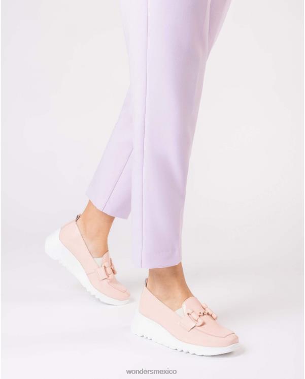 Wonders rosa mocasín de baile rosa calzado mujer 022RR161