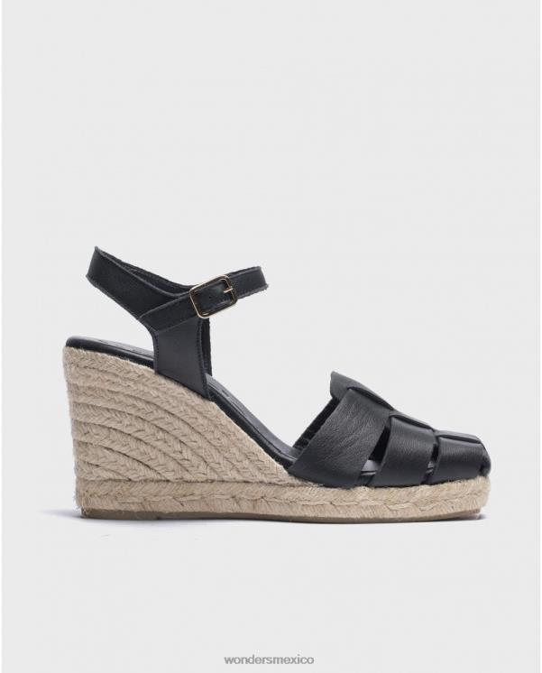 Wonders alpargatas bora bora negras calzado mujer 022RR85