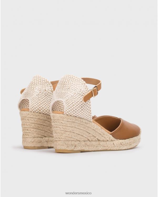 Wonders alpargatas lexi camel negro calzado mujer 022RR86