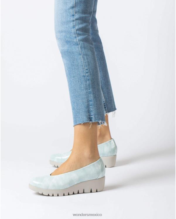 Wonders mocasín mosca azul aloe calzado mujer 022RR278