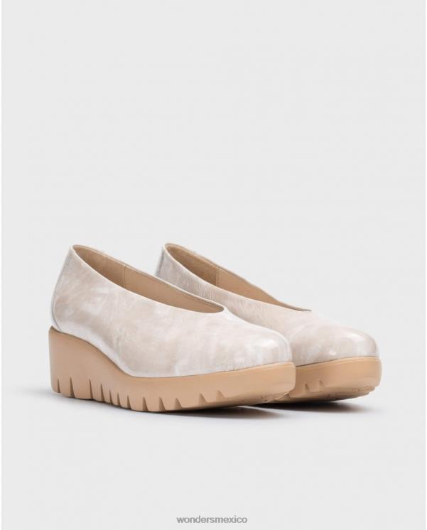 Wonders mocasín mosca marrón topo calzado mujer 022RR277