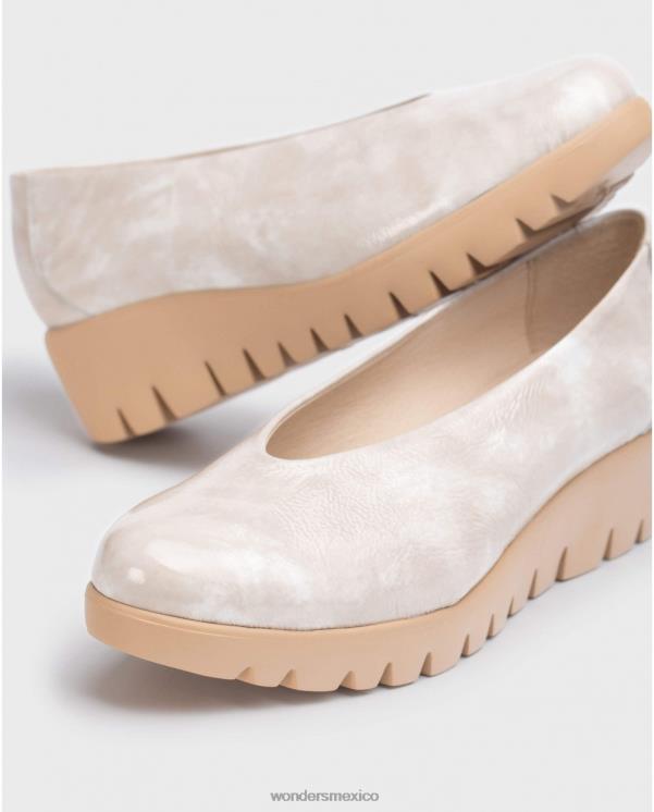 Wonders mocasín mosca marrón topo calzado mujer 022RR277