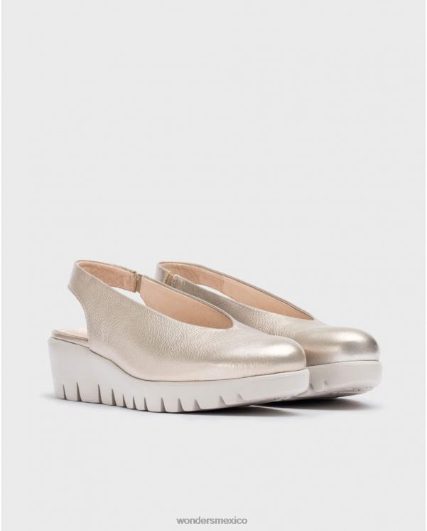 Wonders platino c-33152 calzado mujer 022RR345