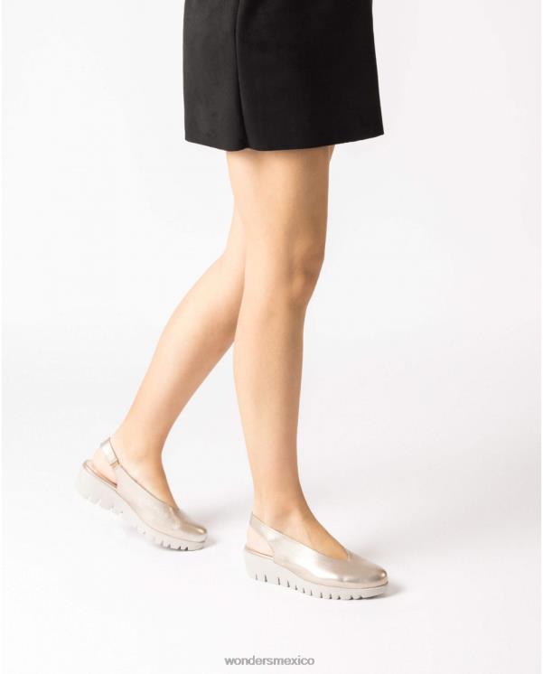 Wonders platino c-33152 calzado mujer 022RR345