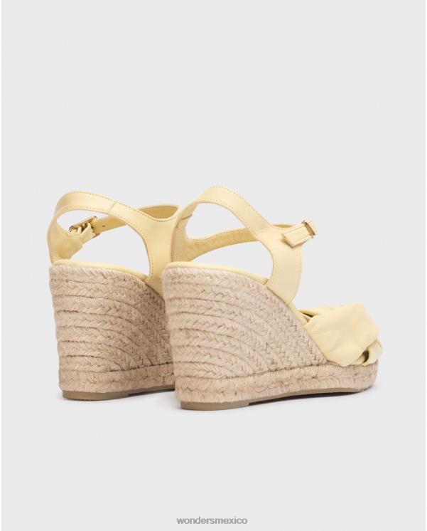 Wonders sandalia anuk amarillo limon calzado mujer 022RR42