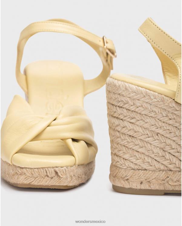 Wonders sandalia anuk amarillo limon calzado mujer 022RR42