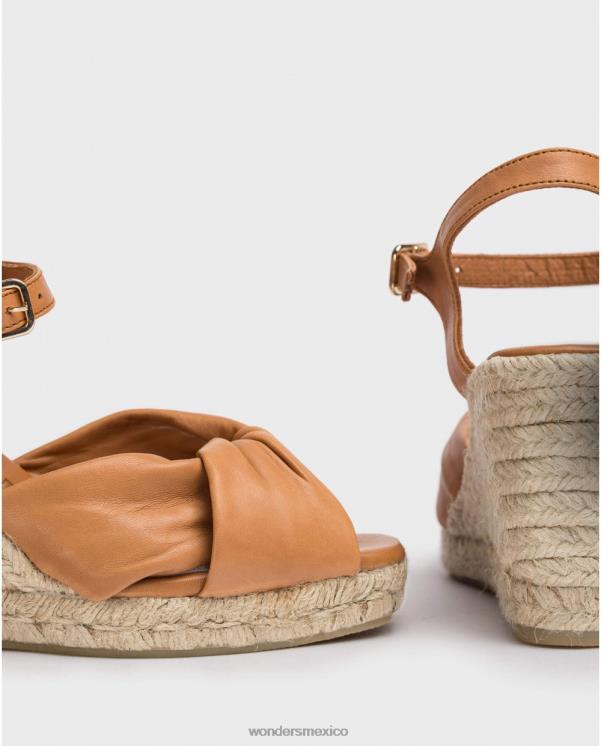 Wonders sandalia anuk marrón camel calzado mujer 022RR45
