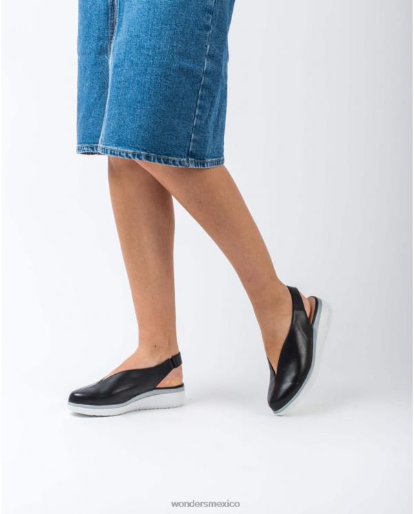 Wonders zapato corte v piel negro calzado mujer 022RR442